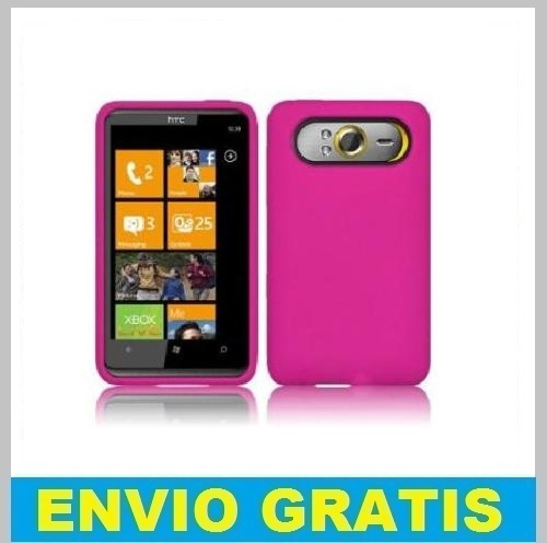 FUNDA SILICONA PARA HTC HD7 FUCSIA